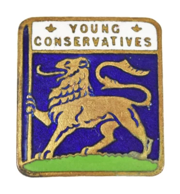 £5 • Buy Vintage Old Young Conservatives Political Party Members Enamel Brooch Badge