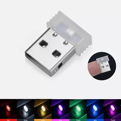 1x Mini USB LED Light Car Parts Atmosphere Decor Trims Lamp Light Accessories • $2.84