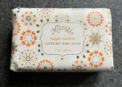 MISTRAL SUGAR COOKIE French Luxury Bar Soap Organic Shea Butter 7oz HOLIDAY Snow • $12.59