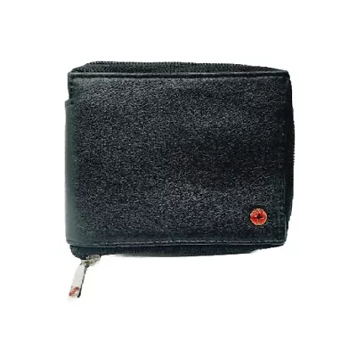 Alpine Swiss Mens Womens RFID Blocking Zipper Wallet Leather Zip Around Bifold • $18.12