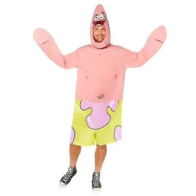 Adult Licensed Patrick From Spongebob Fancy Dress Costume TV Outfit By Amscan • $89.12