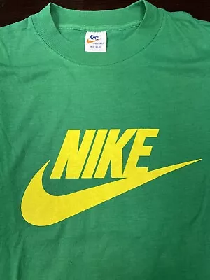 Vintage Nike Sportswear Logo T Shirt Single Stitch Oregon 70s • $99.99