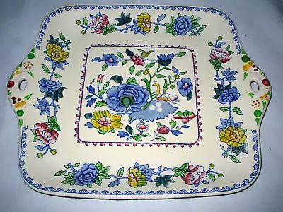 Mason's Patented Ironstone China Regency Handled Cake Fruit Plate England RARE • $51.99