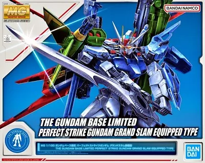 BANDAI Gundam Base Limited MG PERFECT STRIKE GUNDAM SLAM EQUIPPED 1/100 • $160