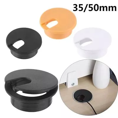 10PC Computer Desk Table Grommet Cable Tidy Surface Port Wire HoleCover 35/50mm' • £3.82