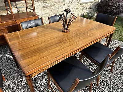 Rare Danish Mid Century Rosewood Dining Table By Johannes Anderson Linneberg • £595