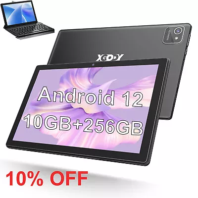 10.1  WIFI Tablet Android 12 HD 64GB NEW Tablet Quad-Core Netflix PC Dual Camera • $58.63