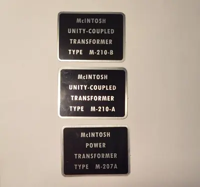 McINTOSH MC240 Amplifier Transformer Stickers Decal Set • $21