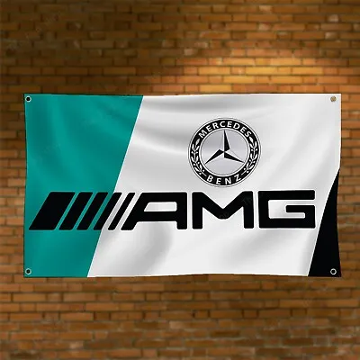 Mercedes-Benz AMG 3x5 Ft Flag Racing Car Show Garage Man Cave Wall Decor Banner • $14.95