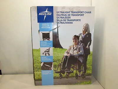 Medline Ultralight Transport Chair Red NDS808200F3R • $119.99