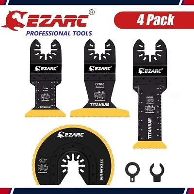 4Pack EZARC Titanium Oscillating Saw Blades Kit Plunge Cutting Multitool Blades • $20.79