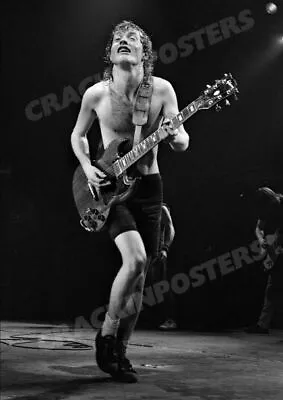 Angus Young Of AC/DC In Concert. Poster. Ready To Frame. • £8.50