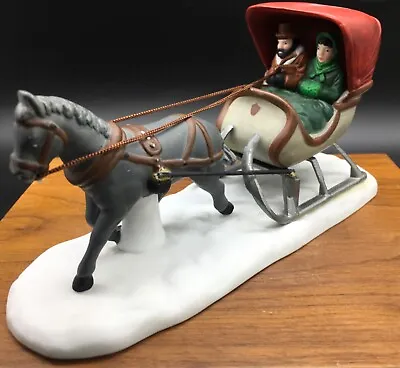 Dept 56 Heritage Village Collection 6.5” X 3.5” One Horse Open Sleigh #5982-0 • $12