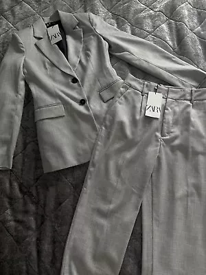 Zara Suit Set Women Trousers & Jacket Size XS • $46.05
