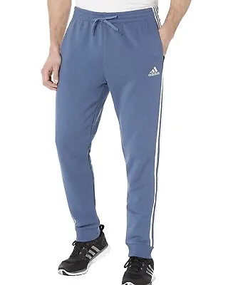 Men's Adidas Big & Tall 3-Stripes Tapered Cuff Fleece Pants IC6283 LARGE TALL • $31.99