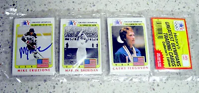 Mike Eruzione Autographed 1983 Olympic Trading Cards Rack Pack -hockey • $59