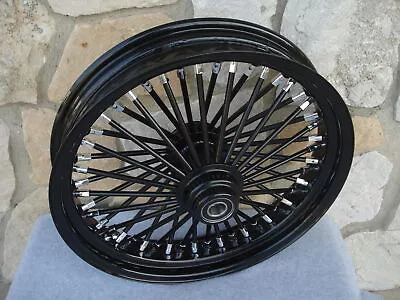 16  Single Disc 48 Fat King Spoke Front Wheel Harley Fxst Touring Bagger 2000-07 • $319.99