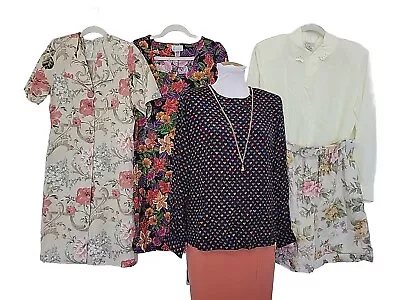 Vtg Women Clothing Lot 70s-90s Dress Skirt Shirt JRT Lauren Lee Blair Lenner S • $50