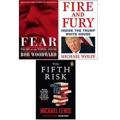 Fear Fire And Fury The Fifth Risk 3 Books Collections Set Political Science • $44.47