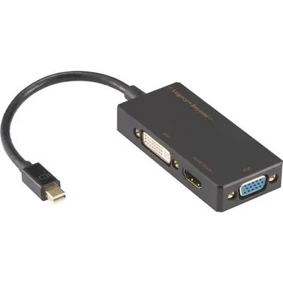 NEW Siig LB-CD0014-S1 Mini DisplayPort To 4K HDMI/DVI/VGA 3-in-1 Adapter A/V • $32.98