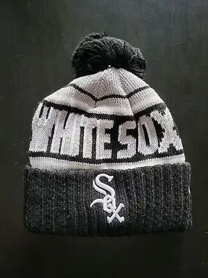 MLB Chicago White Sox New Era Winter Soft Warm Winter Beanie Baseball Pom Hat • $24.99