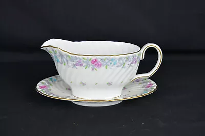 Minton Primtemps Gravy Boat With Underplate   (EB9684WH) • $58