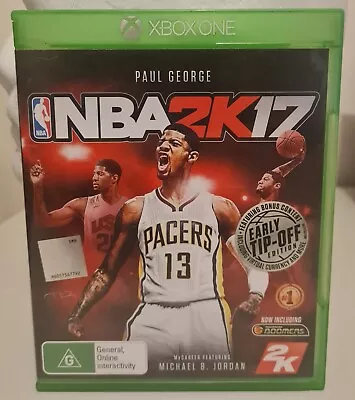 NBA 2K17 Early Tip-Off Edition Xbox One Used VGC PAL FREE SHIPPING • $8.25