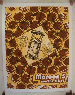 Maroon 5 Poster Five Silkscreen Toyota Center Houston Texas October 14 2007 • $69.99