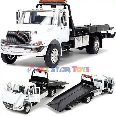 Jada 34040 International Durastar 4400 Flat Bed Tow Truck 1/24 Diecast Model • $32.49