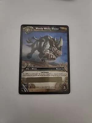 World Of Warcraft TCG Loot Card Wooly White Rhino Unscratched • $220