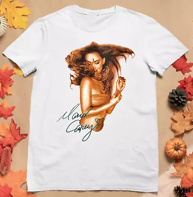 Mariah Carey Signed Men T-shirt White Tee All Sizes S-5XL Shirt  - Free Shipping • $16.99