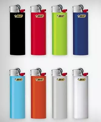 Bic Maxi Large Cigarette Lighters Tobacco Lighter Bulk 10 Pack Assorted Colours • $17.80