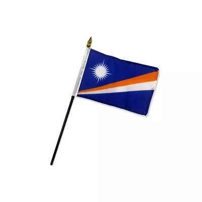 1 Dozen Marshall Islands Stick Flag 4x6in Handheld Marshallese Flag • $17.95