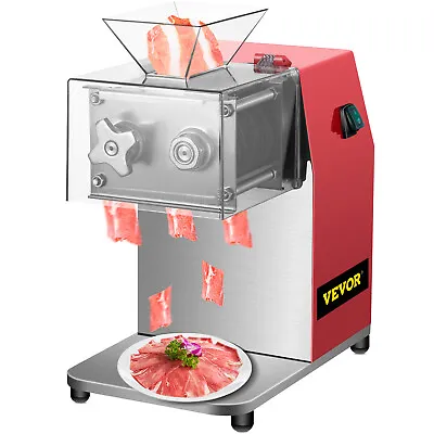 VEVOR Meat Cutting Machine 250Kg/H Electric Meat Cutter Slicer 3.5mm Blade 850W • $172.89