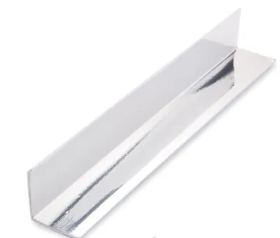 £5.24 • Buy Chrome Silver PVC Internal Angle - Decorative Cladding 27mm X 27mm Trim - 1mt