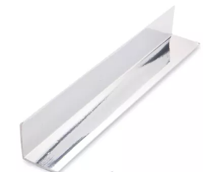 £5.24 • Buy Chrome Silver PVC Internal Angle - Decorative Cladding 27mm X 27mm Trim - 1mt