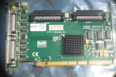 ATTO ExpressPCI UL4D Dual Ultra320 PCI-X SCSI Card + VHDCI HD68 Cable MAC / PC • $93.99