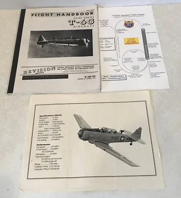 1953 North American T-6G USAF Series Flight Handbook Aircraft Illustrated PB • $9.99