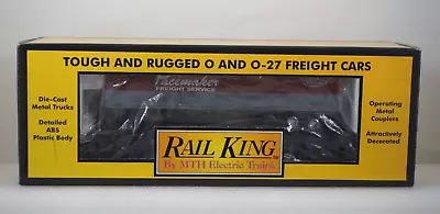 MTH RailKing NEW YORK CENTRAL PACEMAKER O Scale Flat Car With Trailer - 30-7608 • $39.95