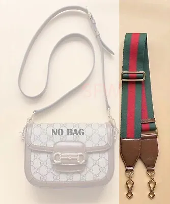 Purse Strap No Brand For Gucci 1955 Gucci Horsebit Red Green  Replacement Strap • $29.99