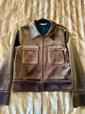 Zara Brown Velvet Jacket Small • $27.74