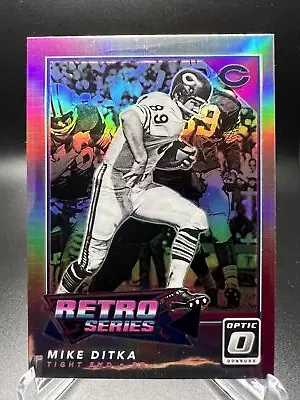 2022 Donruss Optic Prizm #RS-11 Mike Ditka Holo Oakland Raiders Football Card • $1.99