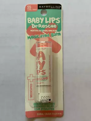 Maybelline Baby Lips Dr Rescue Medicated Balm 55 Coral Crave • $7.89