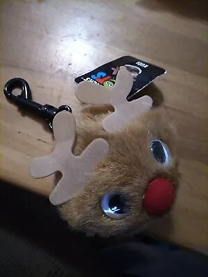 Teachers Pets Rudi Plush Keychain Zipper Mouth With Christmas Jokes • $12