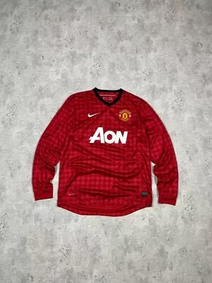 Nike Manchester United 2012-2013 Home Shirt Jersey Long Sleeve Size L 479279-623 • $90