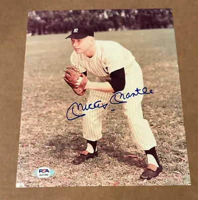 Mickey Mantle Signed New York Yankees 8x10 Photo  Psa/dna Coa Authentic #2 • $563.06