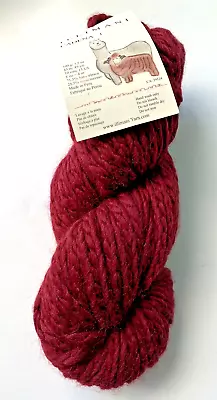 ILLIMANI - CADENA  #3083 CORAL RED - Baby Alpaca Royal Merino Wool 100g / 3.5 Oz • $15