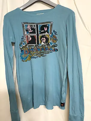 Trunk Ltd Beatles Thermal Shirt Blue Womens Large • $24