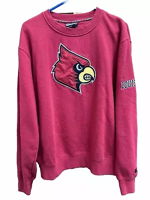 Vintage Louisville Cardinals Colosseum Embroidered Sweatshirt Mens L 90s Y2 UL • $13.99