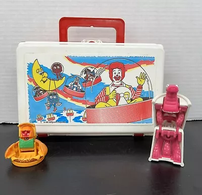 Vtg McDonald’s Happy Meal Changeable Transformers Toys Plus Lunch Pail Box • $30